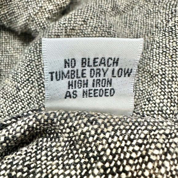 Stijfselkissie Shirt Jacket Womens XS Gray Textured Linen Drape Style Pockets - Picture 12 of 13